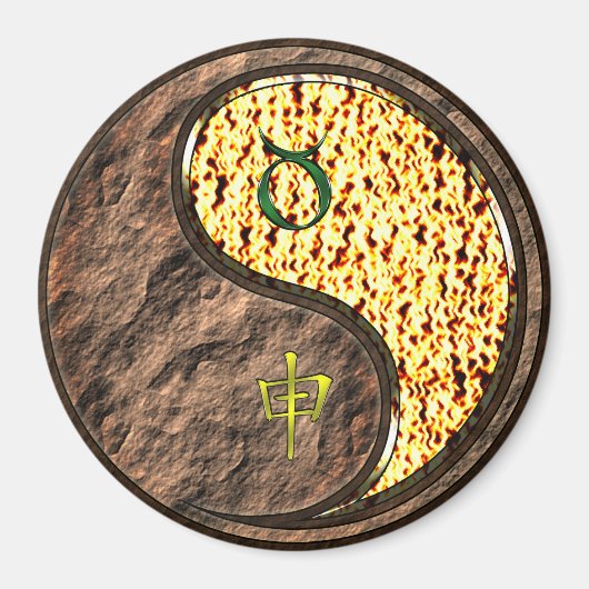 Stier & Vuur Aap Magneet (Voorkant)