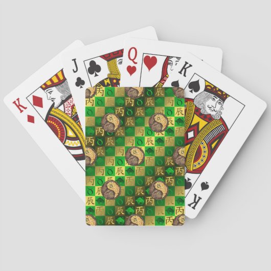 Stier & Vuur Draak Pokerkaarten (Achterkant)
