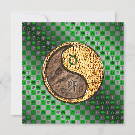 Stier & Vuur Konijn Kaart (Voorkant)