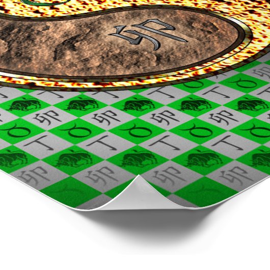 Stier & Vuur Konijn Poster (Hoek)