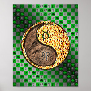 Stier & Vuur Konijn Poster