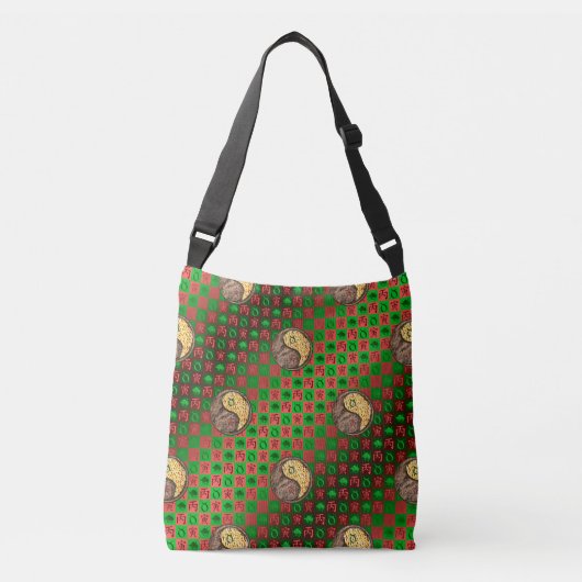 Stier & Vuur Tijger Crossbody Tas (Voorkant)