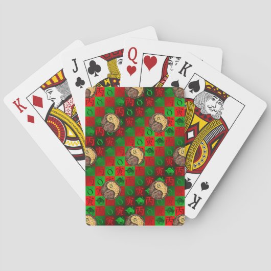Stier & Vuur Tijger Pokerkaarten (Achterkant)