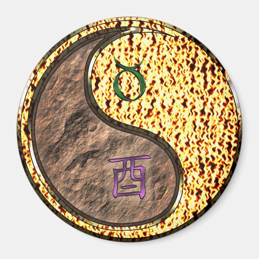 Stier & Vuurhaan Magneet (Voorkant)