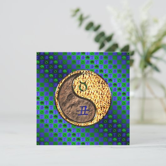 Stier & Vuuros Kaart (Staand voorkant)