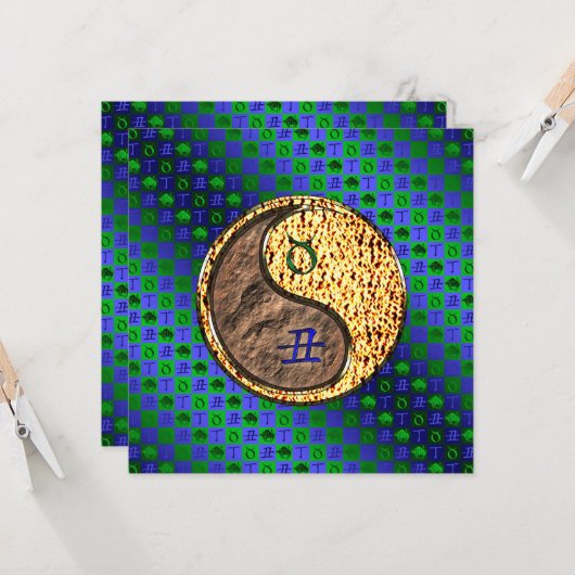 Stier & Vuuros Kaart (Voorkant / Achterkant in situ)