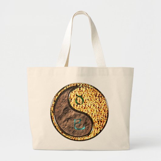 Stier & Vuurslang Grote Tote Bag (Voorkant)