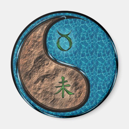 Stier & Water Geit Magneet (Voorkant)