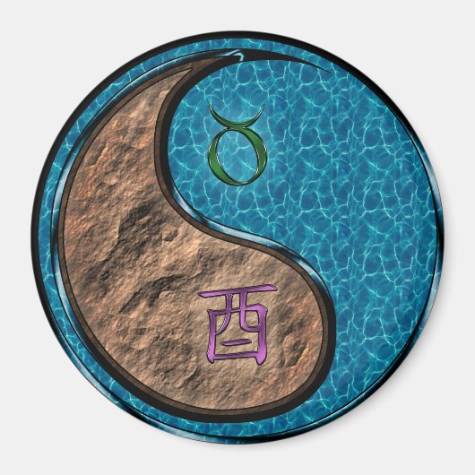 Stier & Water Haan Magneet (Voorkant)