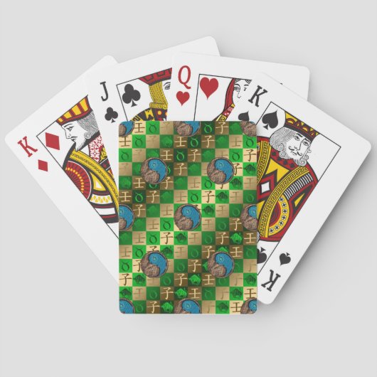 Stier & Water Rat Pokerkaarten (Achterkant)