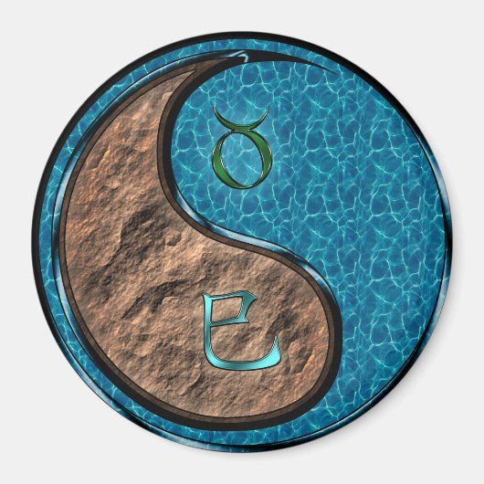 Stier & Water Slang Magneet (Voorkant)