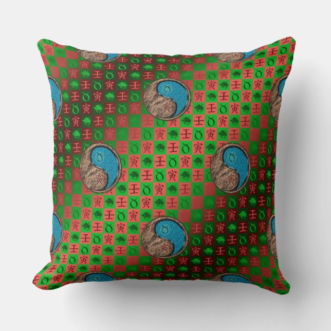 Stier & Water Tiger Kussen (Voorkant)