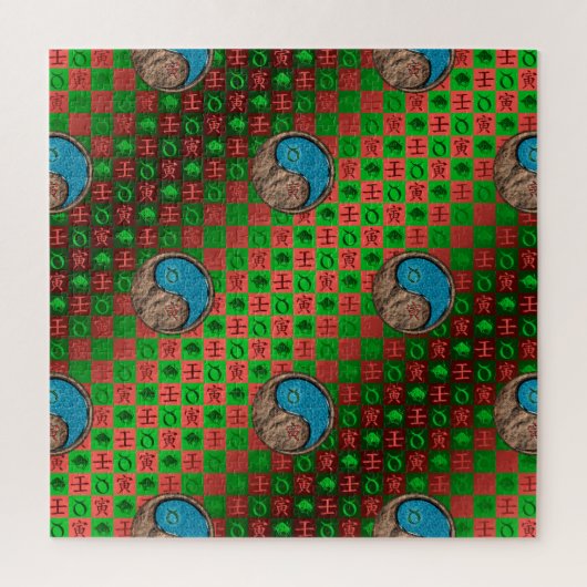 Stier & Water Tiger Legpuzzel (Verticaal)