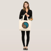 Stier & Waterhond Grote Tote Bag (Voorkant (model))