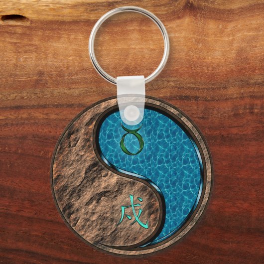 Stier & Waterhond Sleutelhanger (Voorkant)