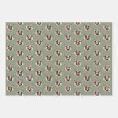 Stier Waterverf Stier Zodiac Thema Verjaardagsfees Inpakpapier Vel (Voorkant 2)