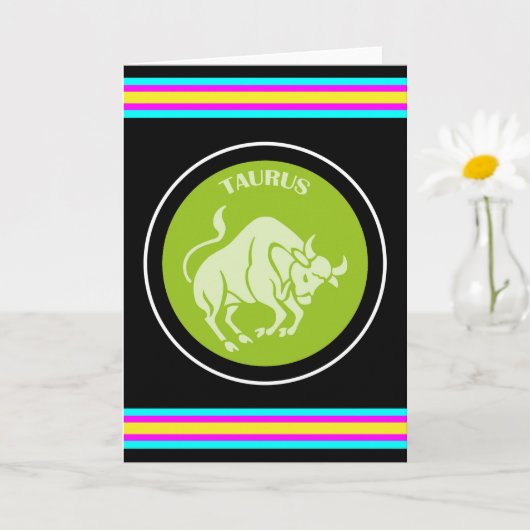 Stier Wenskaart Kaart (Kleine Plant)