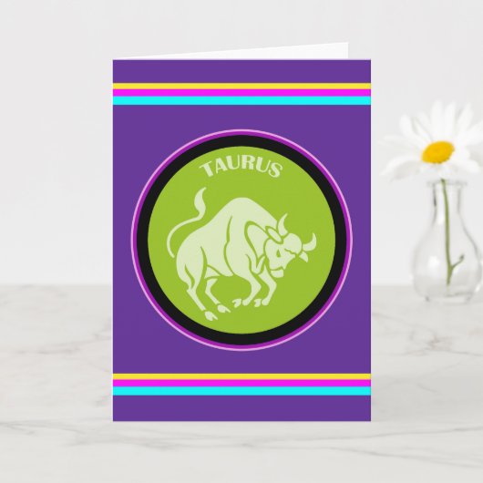 Stier Wenskaart Kaart (Kleine Plant)