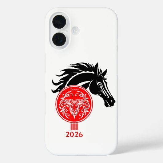 Stier x Jaar van het Paard 2026 Case-Mate iPhone Case (Achterkant)