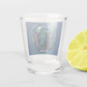 Stier Zodiac Aanpasbaar Shot Glas (Achterkant)
