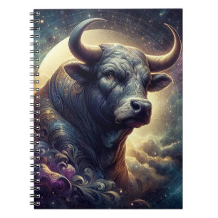 Stier Zodiac Art - Majestic Bull Notitieboek