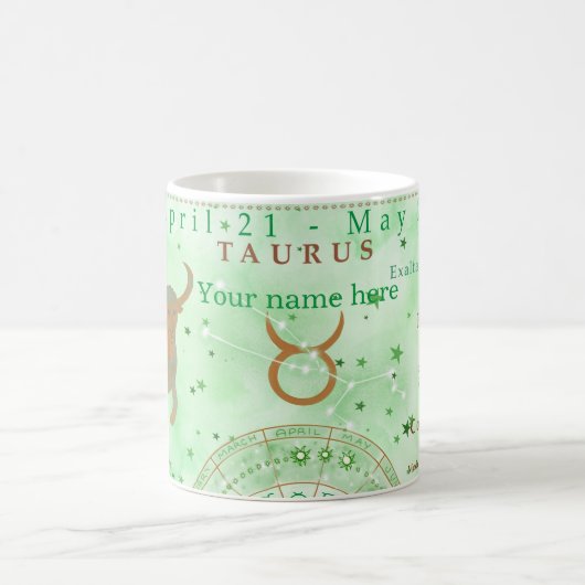  Stier Zodiac Astrologie Koffiemok (Center)