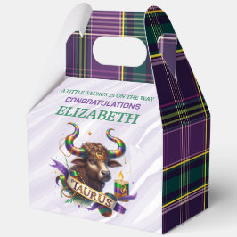 Stier Zodiac Baby Shower 13"b x 8"l x 17"h Bedankdoosjes