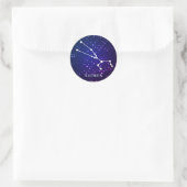 Stier Zodiac Constellation Design Ronde Sticker (Tas)