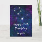 Stier Zodiac Constellation Gelukkige Verjaardag Kaart (Voorkant)