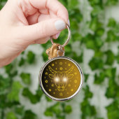 Stier Zodiac Embleem | Minimaal Hemels Symbool Sleutelhanger (Hand)