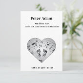 Stier Zodiac Geboorteaankondiging (Staand voorkant)