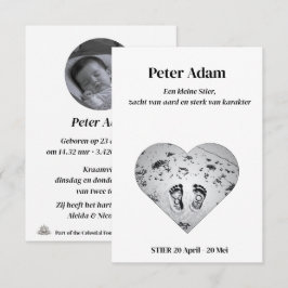Stier Zodiac Geboorteaankondiging
