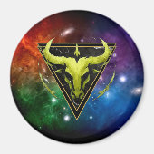 Stier Zodiac Geschenk Astrologie Magneet (Voorkant)