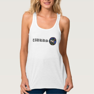 Stier Zodiac Glas in lood Notre-Dame de Paris Tanktop