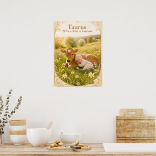 Stier Zodiac Kunst Dromerige Astrologie Collecti Poster