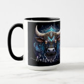Stier Zodiac Kunst voor 21 april–20 mei Mok (Links)