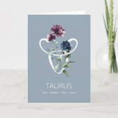 Stier Zodiac sterrenbeeld Verjaardag Kaart (Voorkant)
