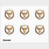 Stier Zodiac Stier Ronde Sticker (Vel)