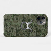 Stier Zodiac Symbool op Groene Camo Case-Mate iPhone Case (Achterkant (horizontaal))