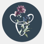 Stier Zodiac Symbool Ronde Sticker (Voorkant)