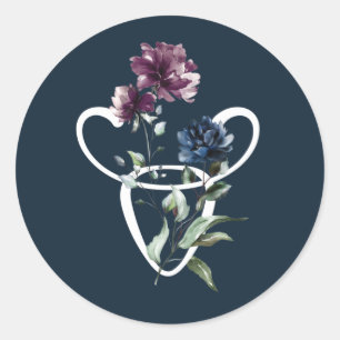 Stier Zodiac Symbool Ronde Sticker