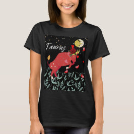 Stier Zodiac Teken Horoscoop Astrologie Vrouwen T-shirt