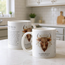 Stier Zodiac teken Horoscoop Persoonlijk Cadeau