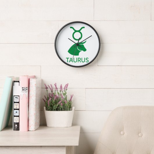 Stier Zodiac-teken Minimalistische Groene Stier (Leeskamer)