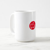 Stier Zodiac teken Moderne minimalistische vlakte  Koffiemok (Voorkant links)