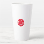 Stier Zodiac teken Moderne minimalistische vlakte Latte Mok (Voorkant)