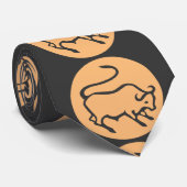 Stier Zodiac teken Moderne minimalistische vlakte  Stropdas (Opgerold)