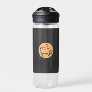 Stier Zodiac teken Moderne minimalistische vlakte  Waterfles