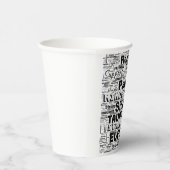 Stier Zodiac Word Cloud Inspiratie Papieren Bekers (Rechts)