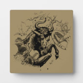 Stierbeeld sterrenbeeld Hevelius circa 1690 Fotoplaat (Voorkant)